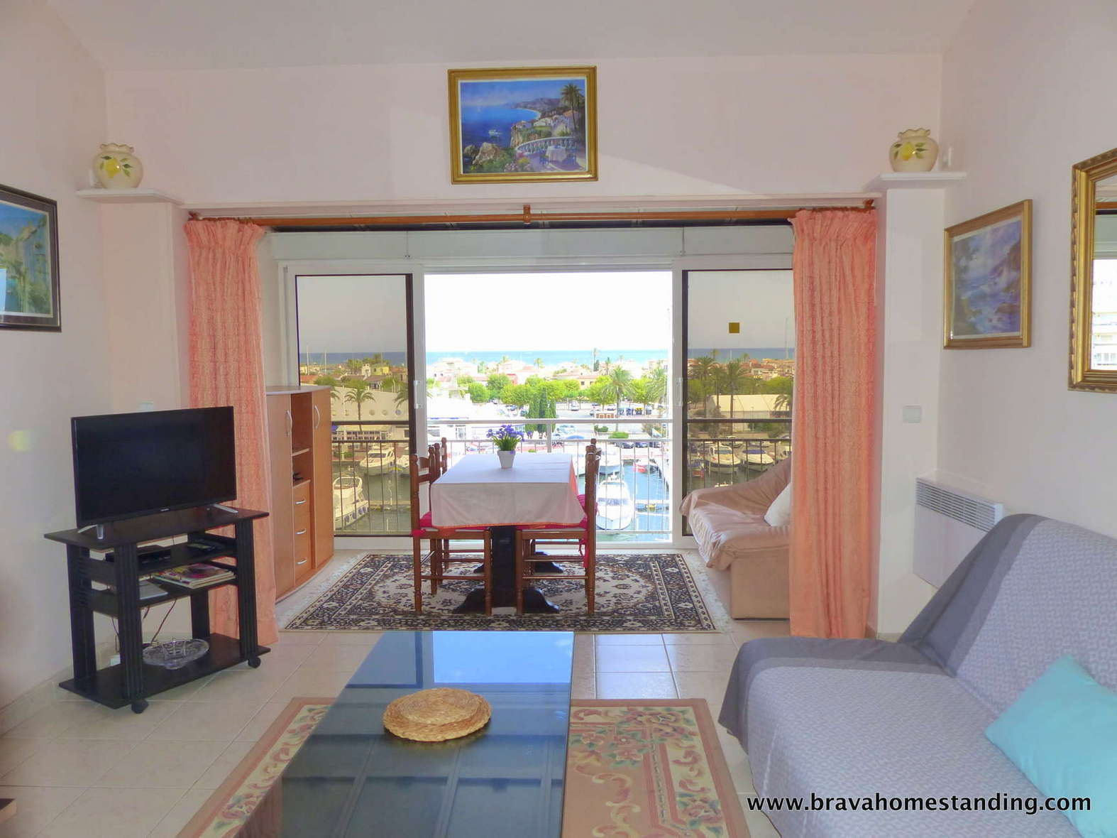 Appartement duplex avec vue sur la mer et sur le port d'Empuriabrava en vente