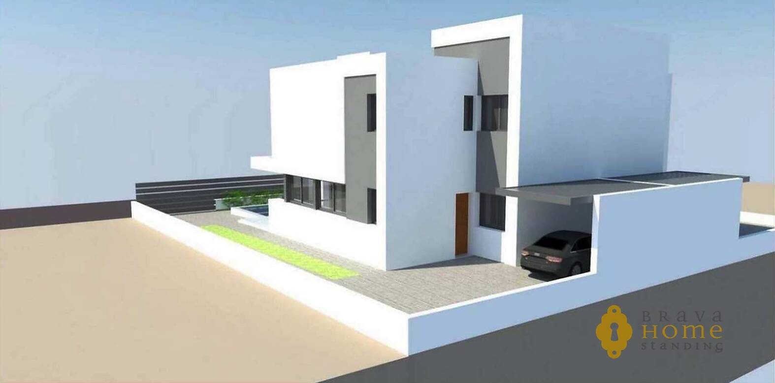 Modern style house under construction for sale Empuriabrava