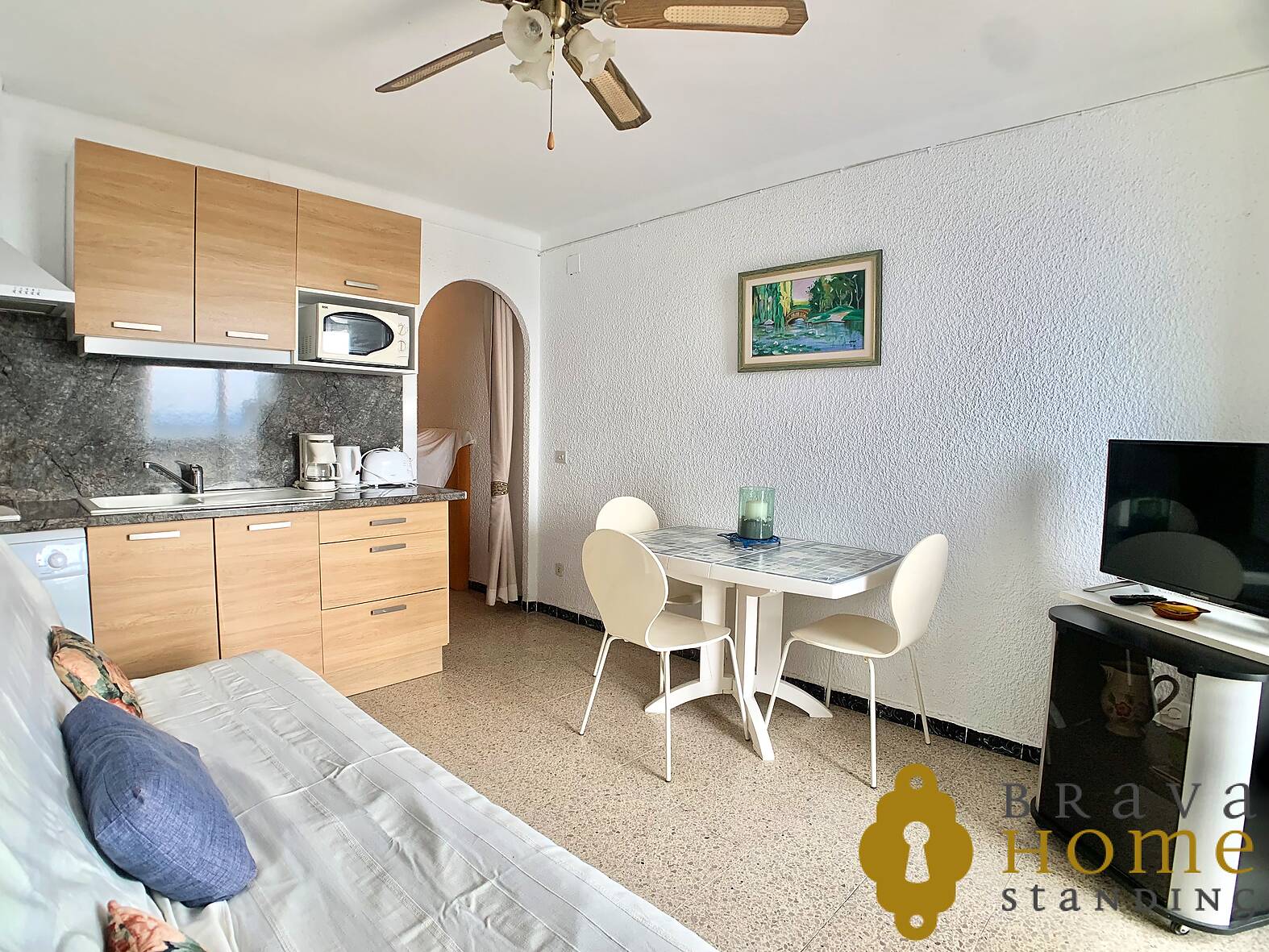 Studio avec vue sur les aiguamolls à 100m de la plage