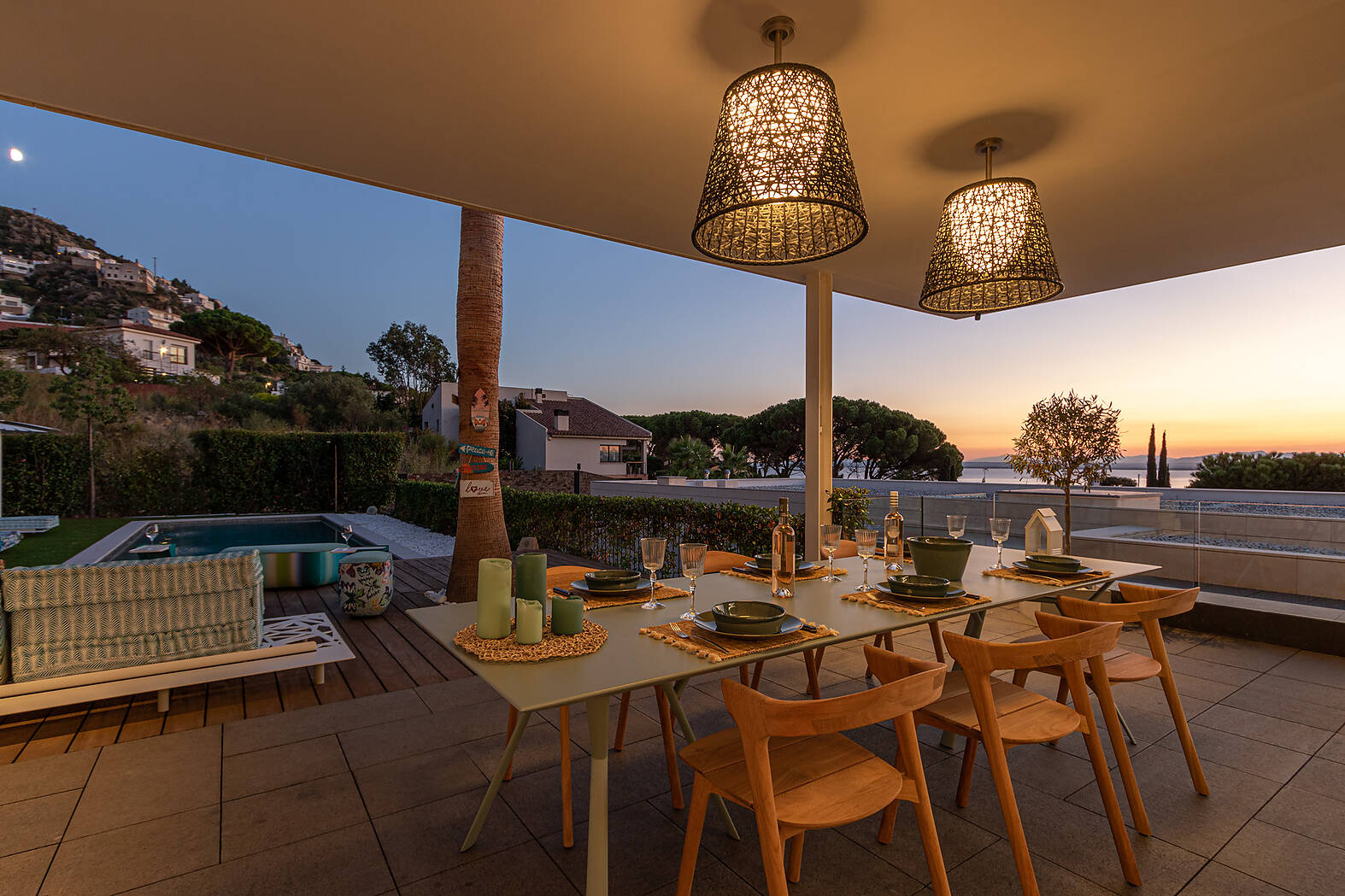 Luxueuse villa avec vue mer proche de la plage de Rosas