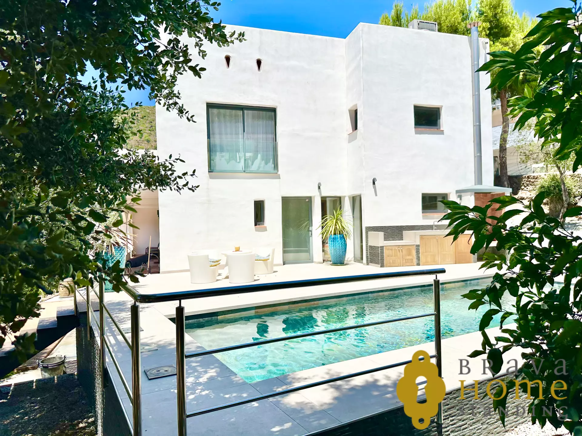 Casa d'estil eivissenc a 30 metres de la platja de Canyelles Petites, a Roses