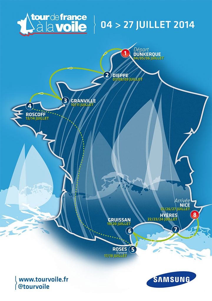 Rosas is hosting the 5th stage of the Tour de France à la Voile 2014